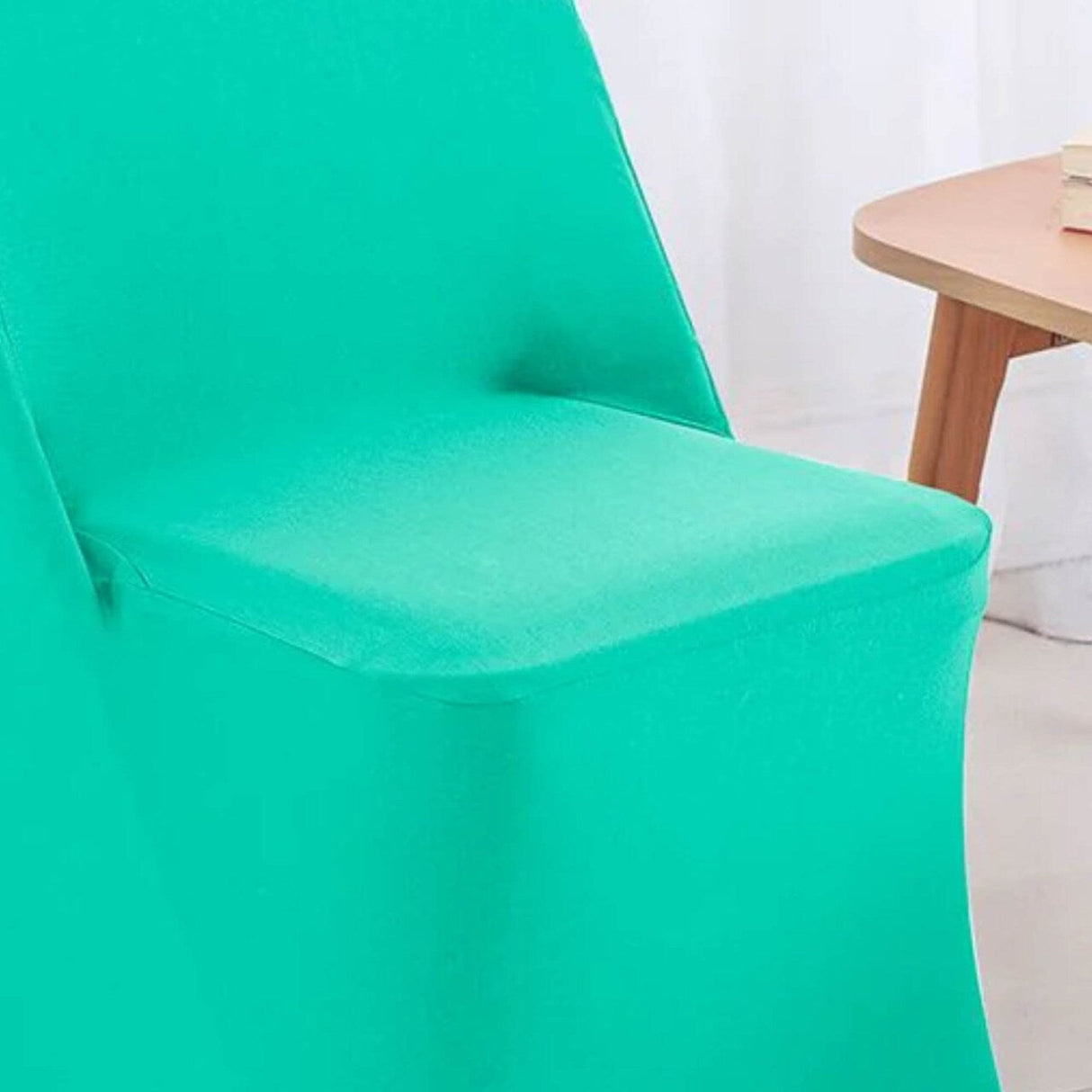 1 Piece Tiff Blue Spandex Chair Cover for Stretch Folding Seating