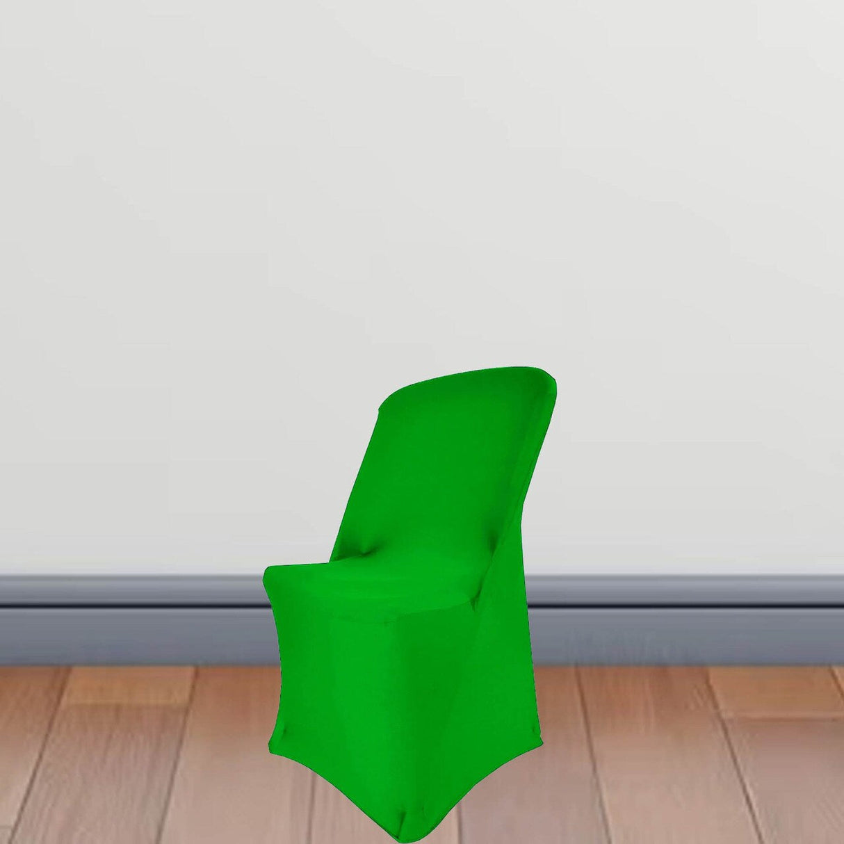 1 Piece Emerald Green Stretch Chair Cover Form Fitting Spandex for Lifetime Folding Chair