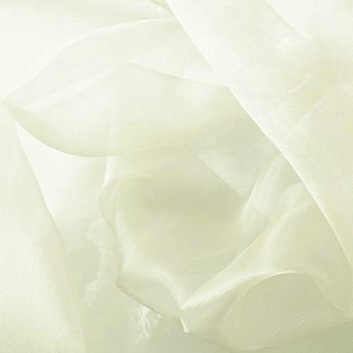 1 Yard Sheer Organza Fabric Crystal Sparkle 60 Inch Width for Dresses & Decor 100% Polyester