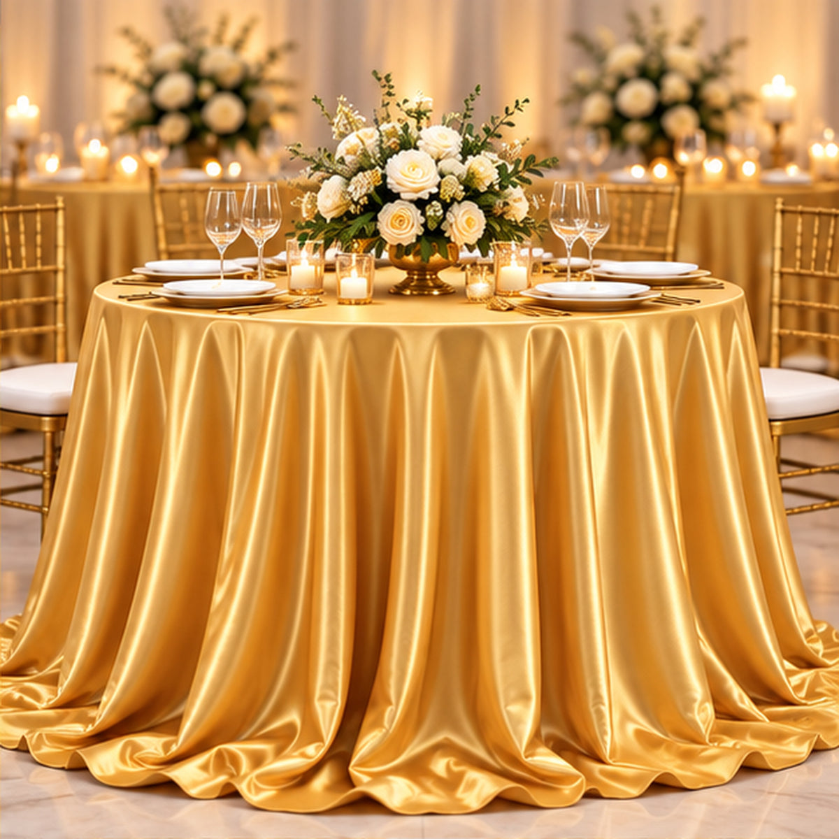 Gold Low Stretch Tricot Polyester Fabric Extra Wide 108/120 Inch