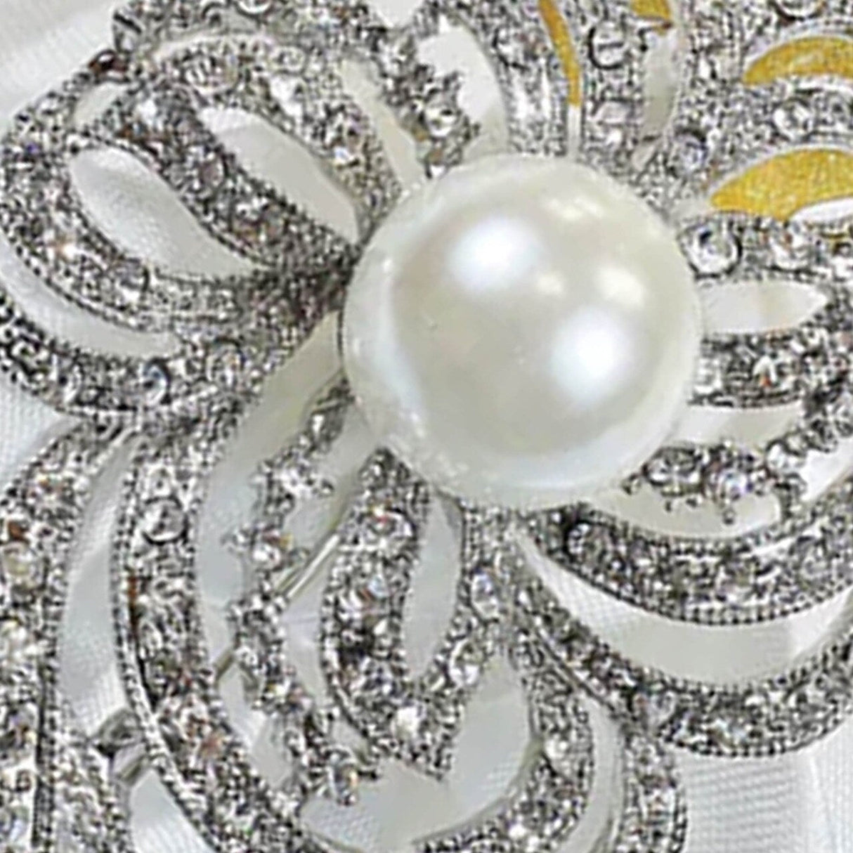 1 Piece Comet Rhinestone Chair Sash Buckle Silver Metal Accent 2 Inch Width