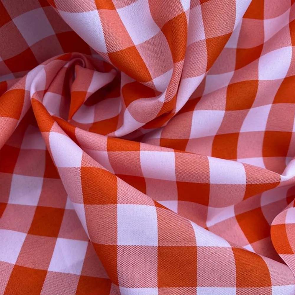 1 Yard 100% Polyester Checkered Gingham Fabric 60 Inch Width for Sewing Projects