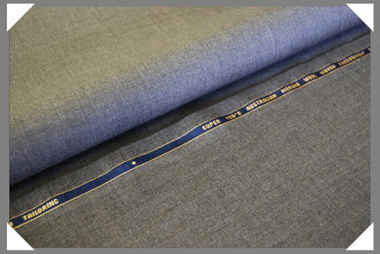 1 Yard Grey Super 120s Australian Merino Wool Fabric Premium Tailoring Material 58/60 Inches Wide
