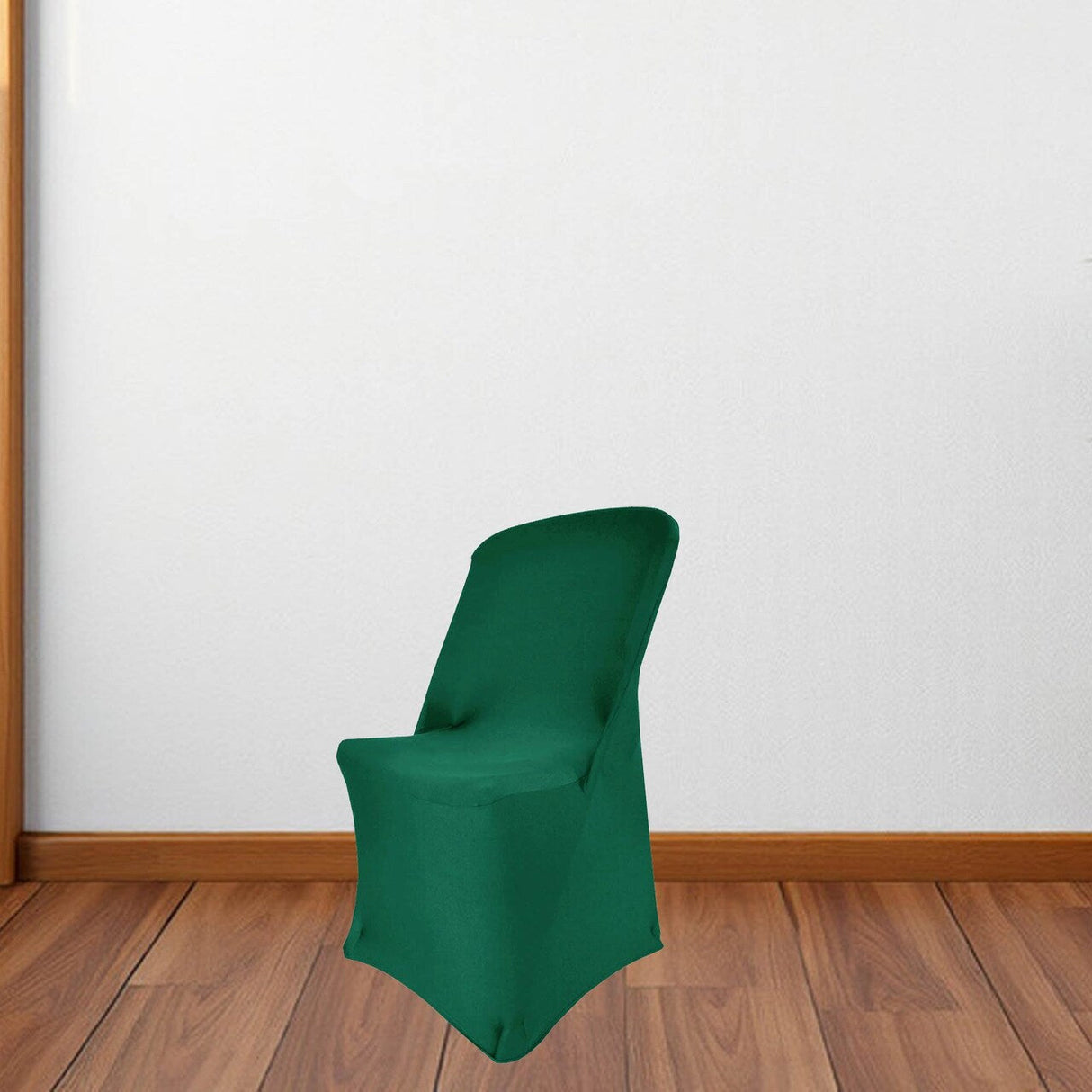 1 Piece Hunter Green & Holly Green Spandex Chair Wrap for Lifetime Folding Chair Stretch & Secure Fit