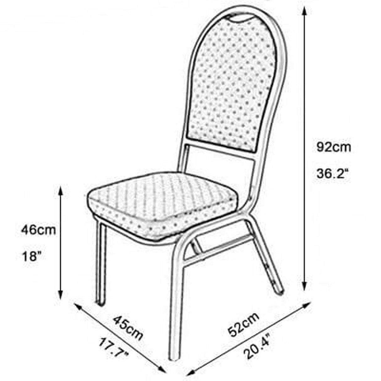 1 Piece Navy Blue Banquet Chair Cover, Polyester Slipcover for Weddings & Events