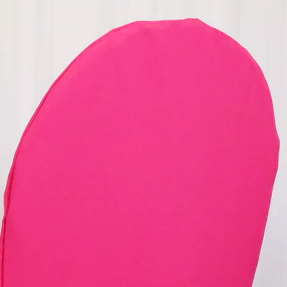 1 Piece Fuchsia Banquet Chair Cover Polyester Seat Slipcover for Events