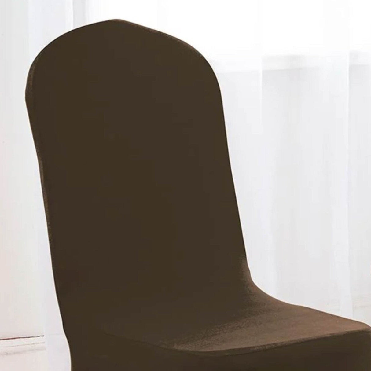 1 Piece Spandex Banquet Chair Cover Chocolate Stretch Wrinkle Resistant Event Decoration