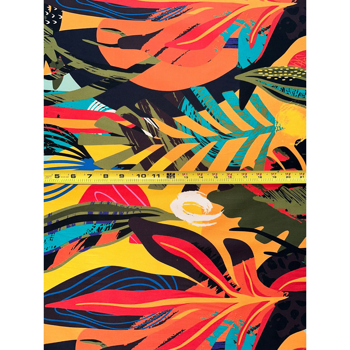 2 Yard African Print Stretch Cotton Satin Fabric Lightweight Soft 58 Inch Width