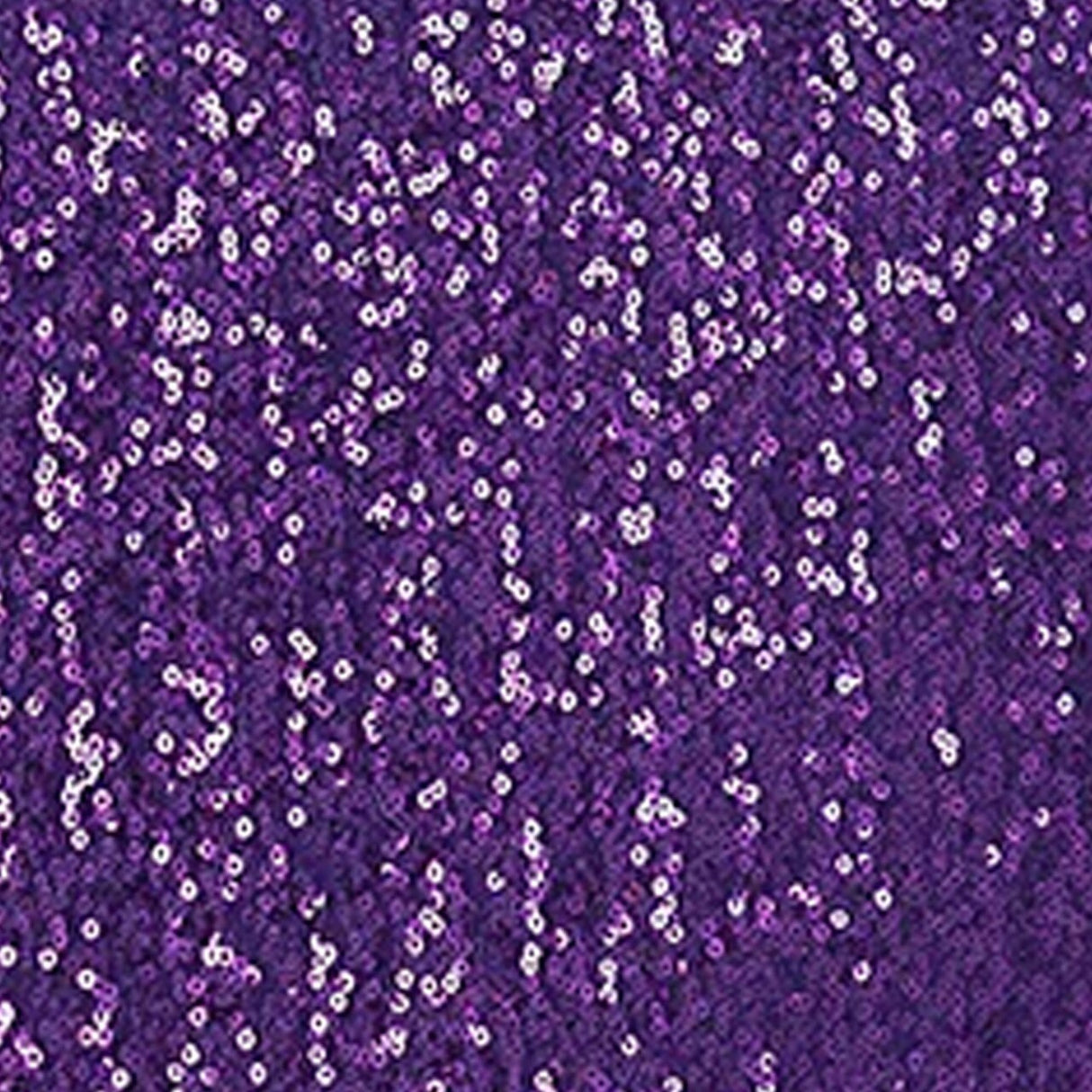 1 Piece Eggplant Purple Sequin Spandex Chair Cap 13.5 inch by 10 inch Wedding Decor