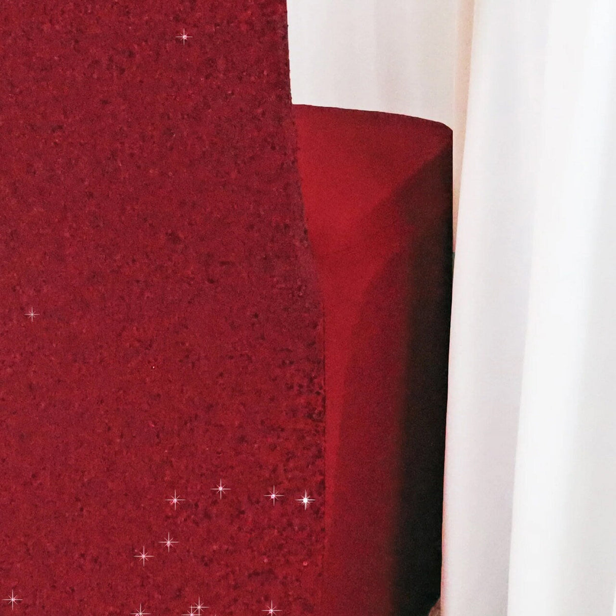 1 Piece Apple Red Sequin Chair Cover, Stretch Spandex Fit for Banquet Events