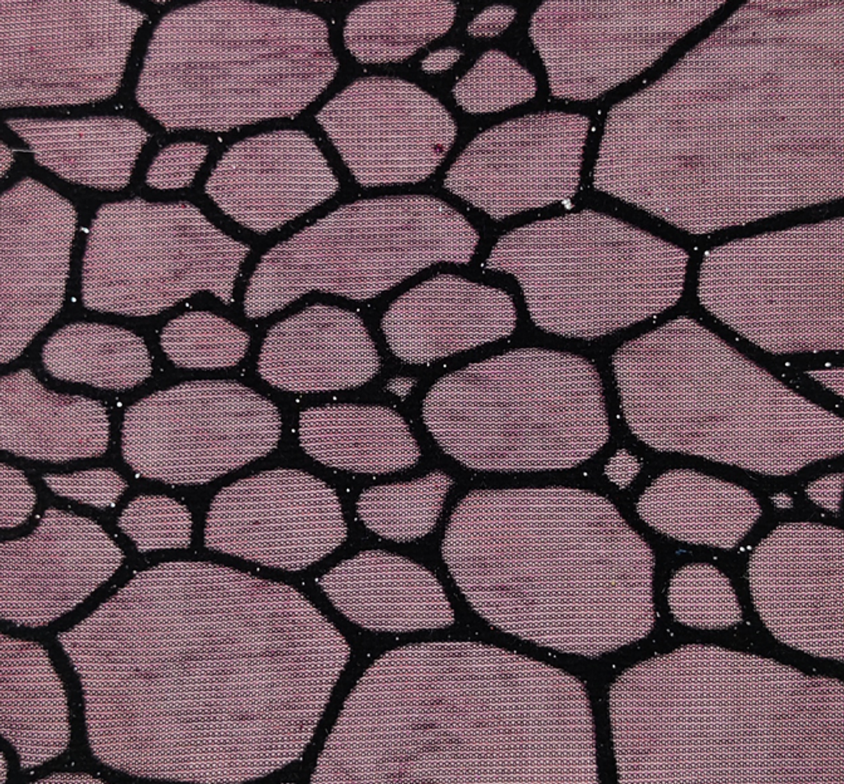 1 Yard 2 Tone Red/Black Metallic Swing Knit 58/60" Wide, Lightweight Polyester & Nylon Fabric