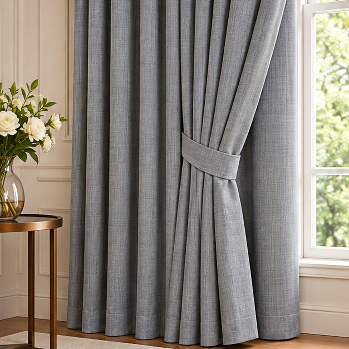 Lt Grey Sharkskin Merino Wool Fabric 58/60in Width by the Yard