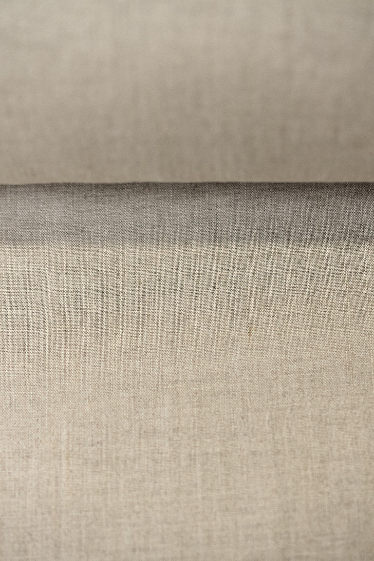 1 Yard Natural Stone Washed Linen Fabric, Lightweight Solid 56 Inches Wide for Apparel and Home Décor