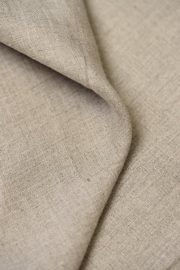 1 Yard Natural Stone Washed Linen Fabric, Lightweight Solid 56 Inches Wide for Apparel and Home Décor