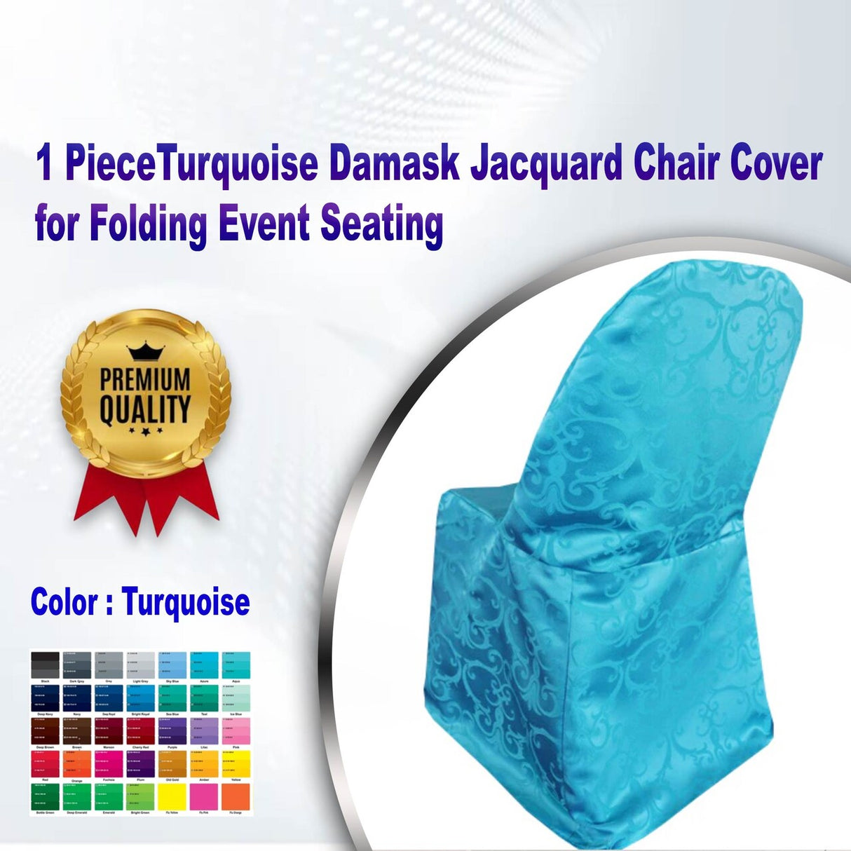 Champagne Folding Chair Cover for Classic Event Seating