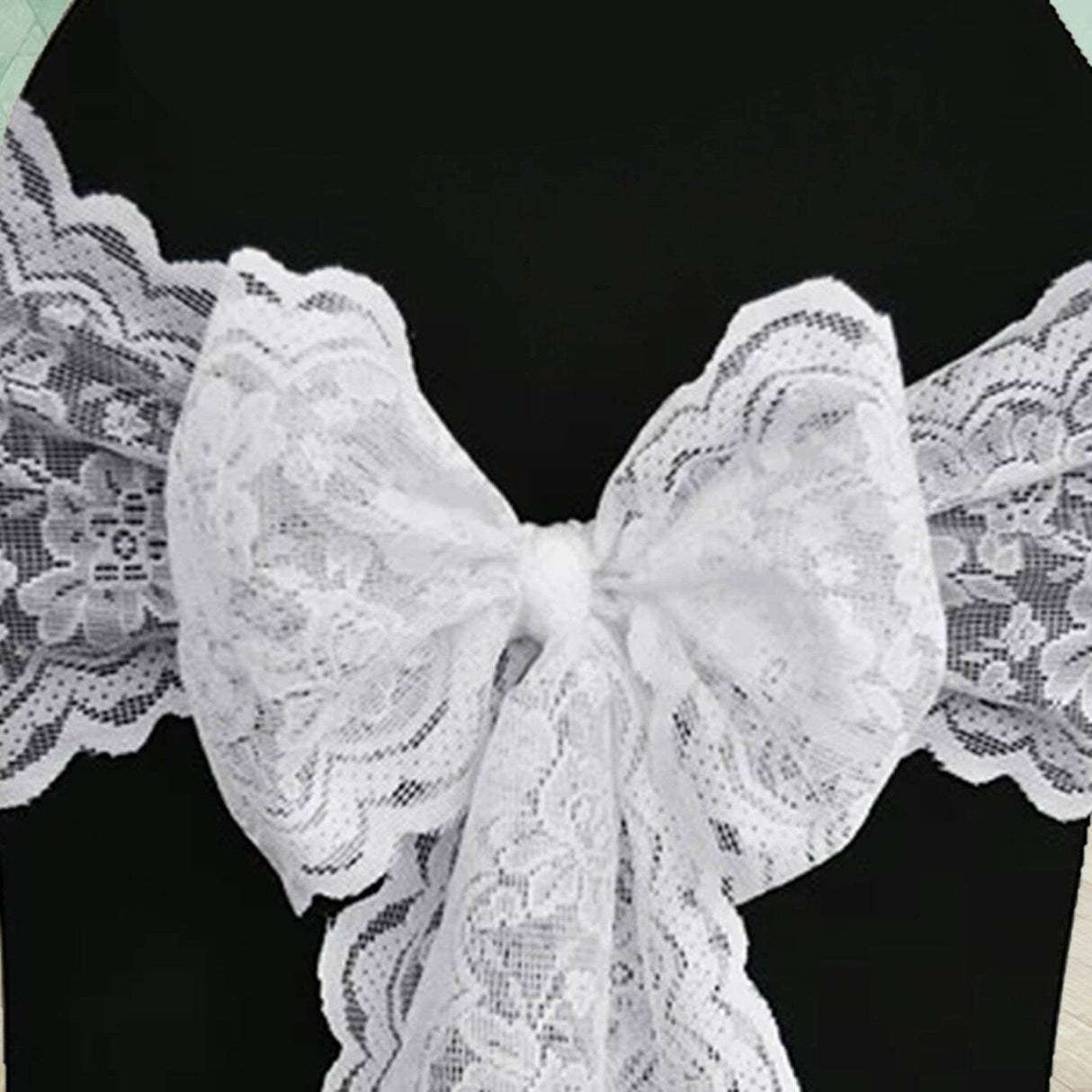 10 Pieces Turquoise Caspari Lace Chair Sashes for Vibrant Event Decor 9x108 inches