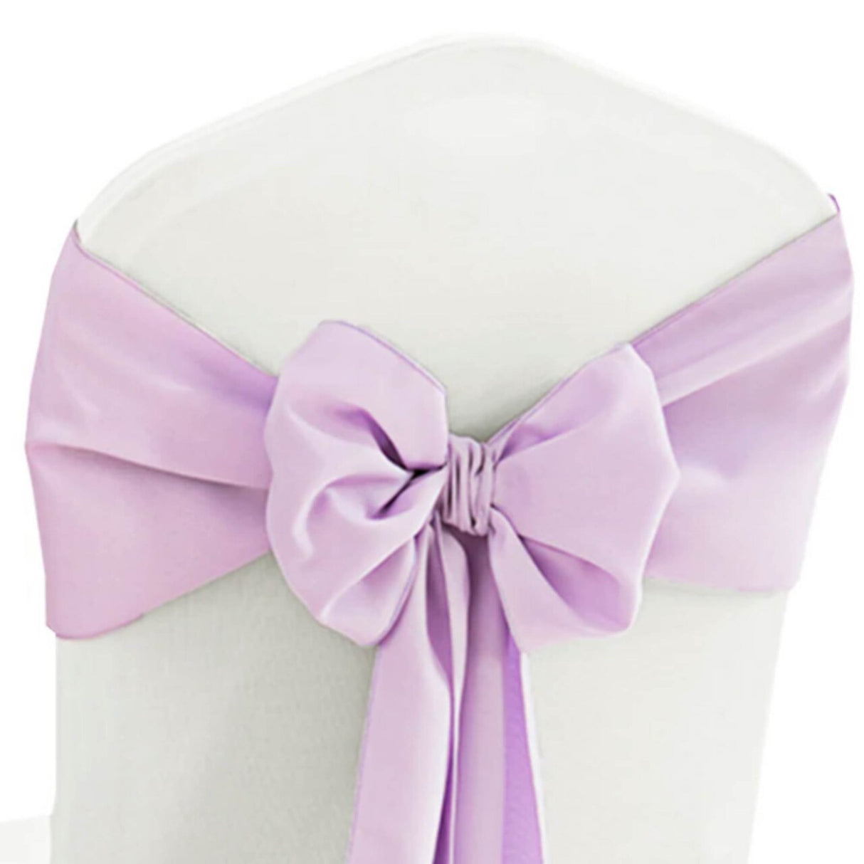 10 Pieces Lavender Polyester Chair Sashes 8"x108", Wrinkle Resistant Elegance