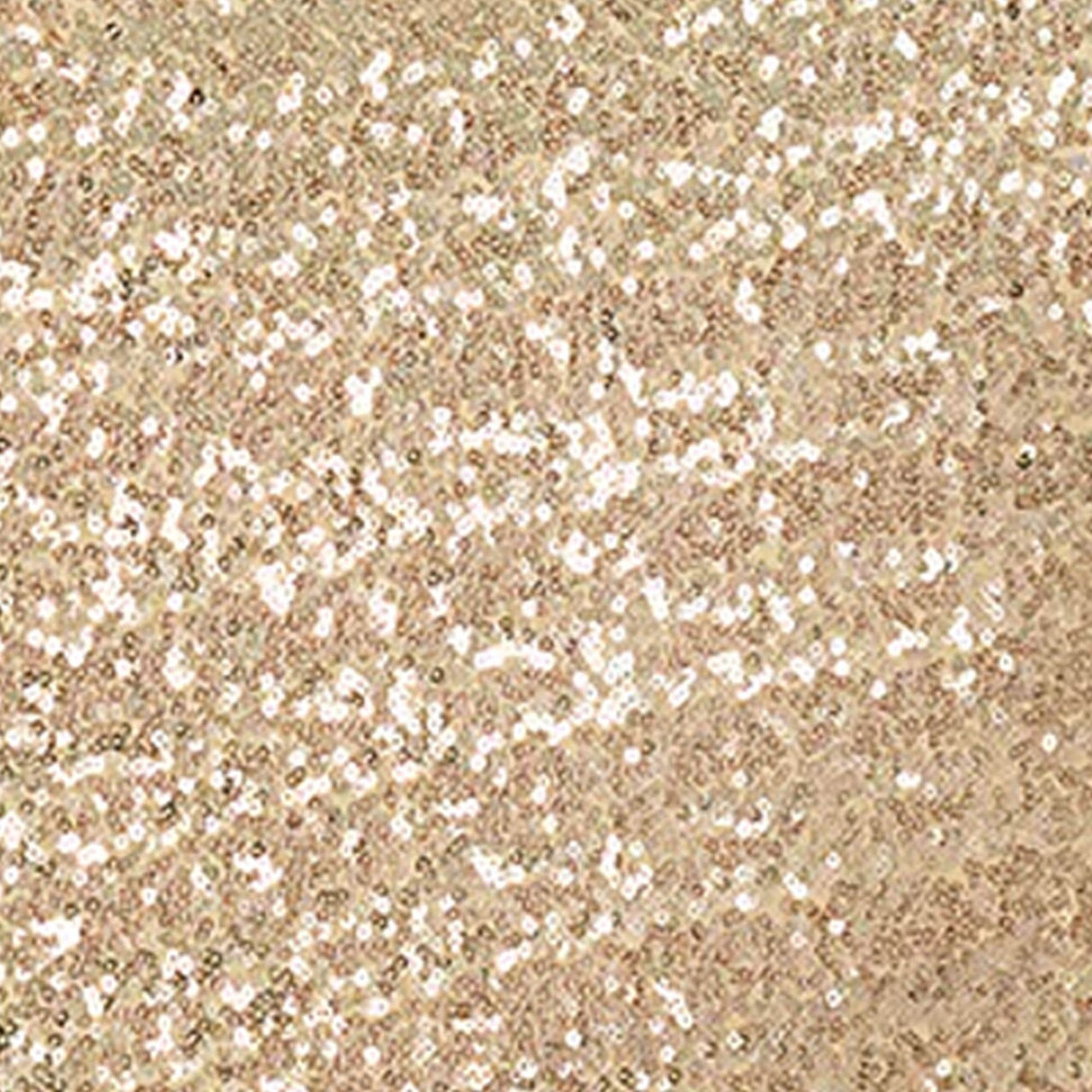1 Piece Champagne Gold Sequin Spandex Chair Cap 13.5 inch by 10 inch Wedding Cover