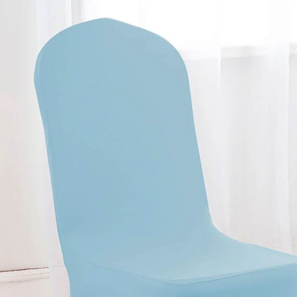 1 Piece Spandex Banquet Chair Cover Baby Blue Stretch Wrinkle Resistant Event Decoration