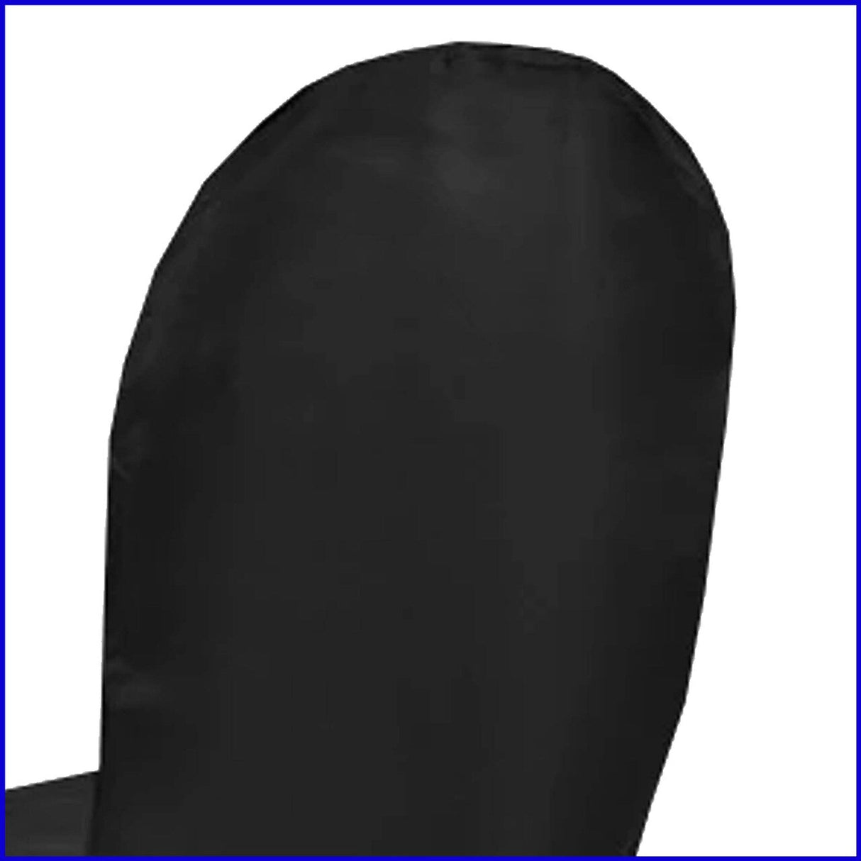 1 Piece Black Lamour Satin Banquet Chair Cover, Elegant Event Chair Slipcover