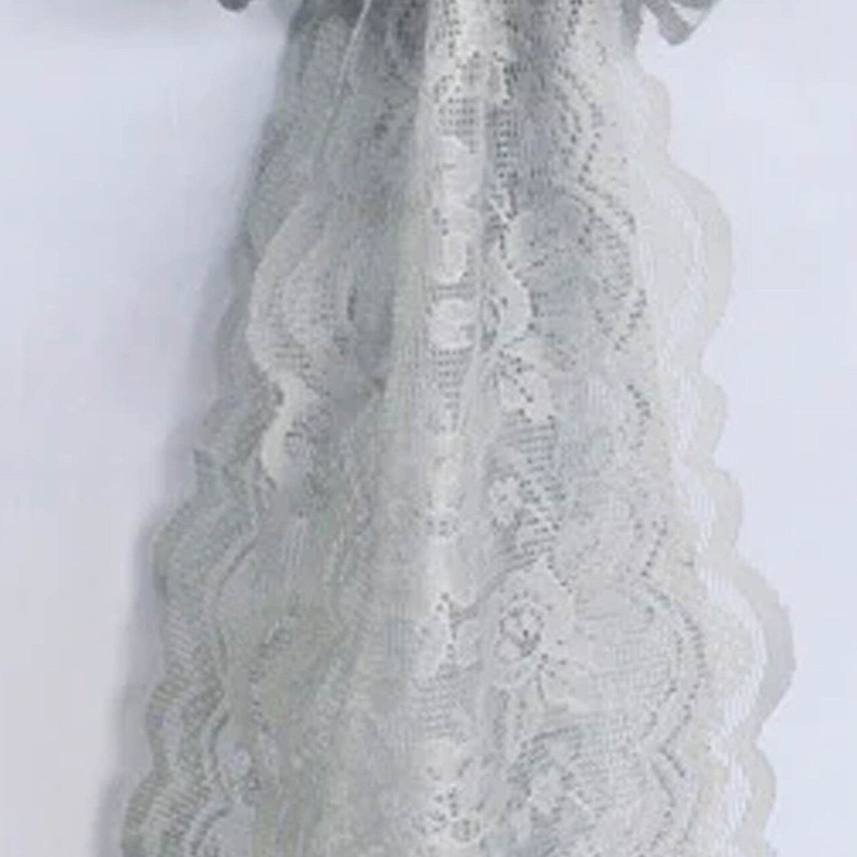 10 Pieces Silver Caspari Lace Chair Sashes for Sophisticated Event Decor 9x108 Inches