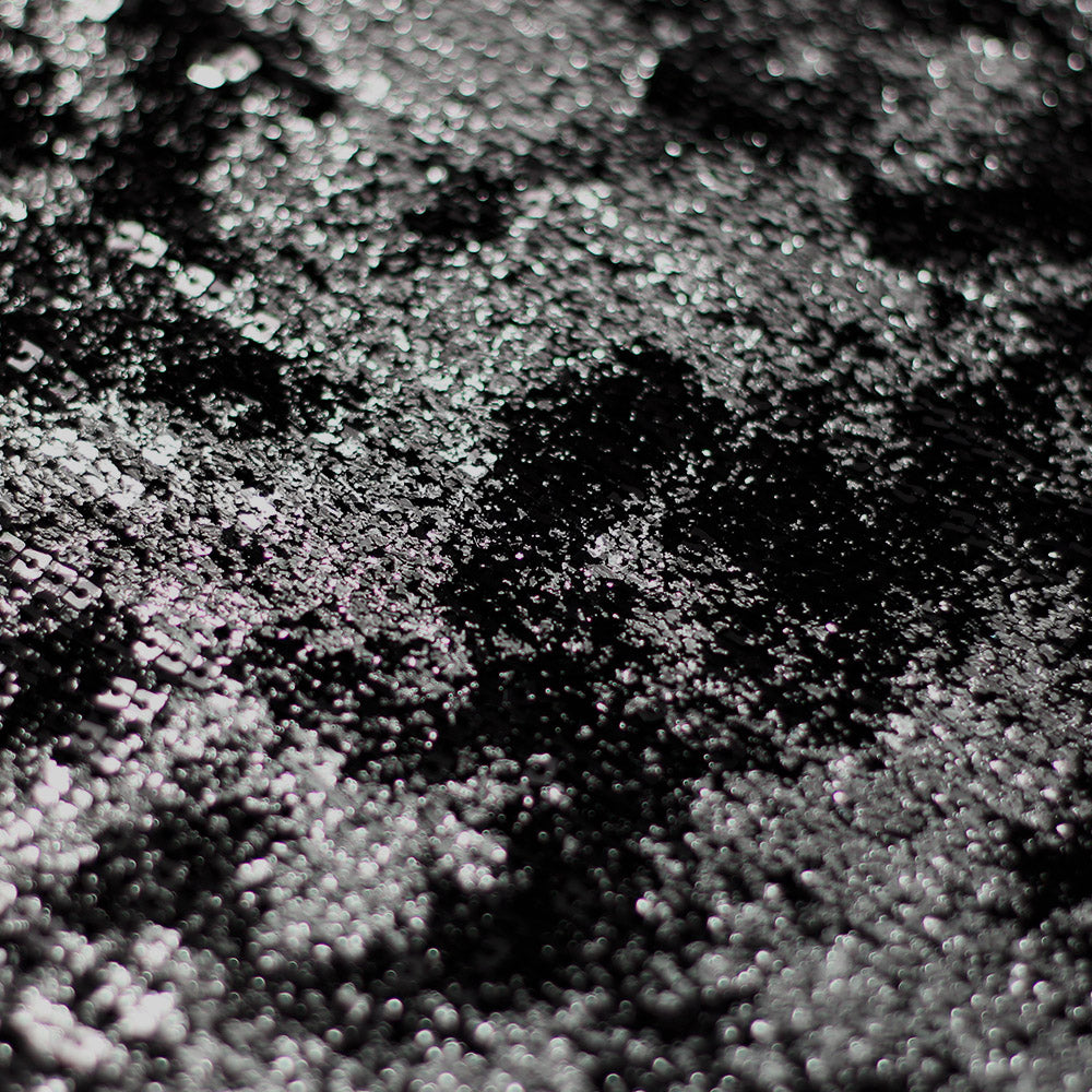 Dusted Sequins Nylon Spandex Fabric - Purple Black/Silver Black/Gold Black/Red Black, Round Sequins, 52/54" Width (1 Yard)