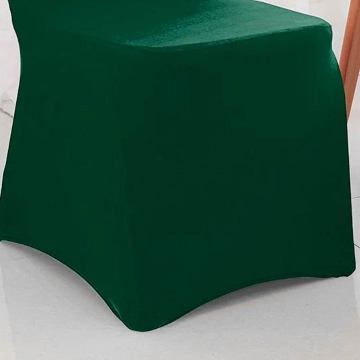 1 Piece Spandex Banquet Chair Cover Hunter Green or Holly Green Stretch Wrinkle Resistant