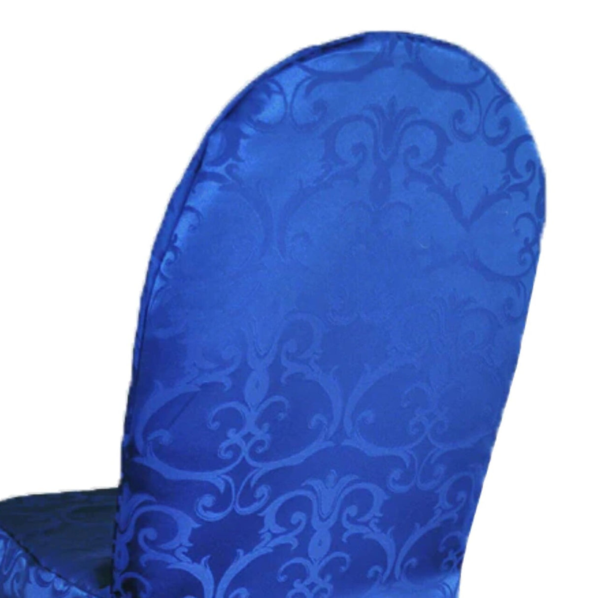 1 Piece Royal Blue Versailles Damask Jacquard Polyester Banquet Chair Cover