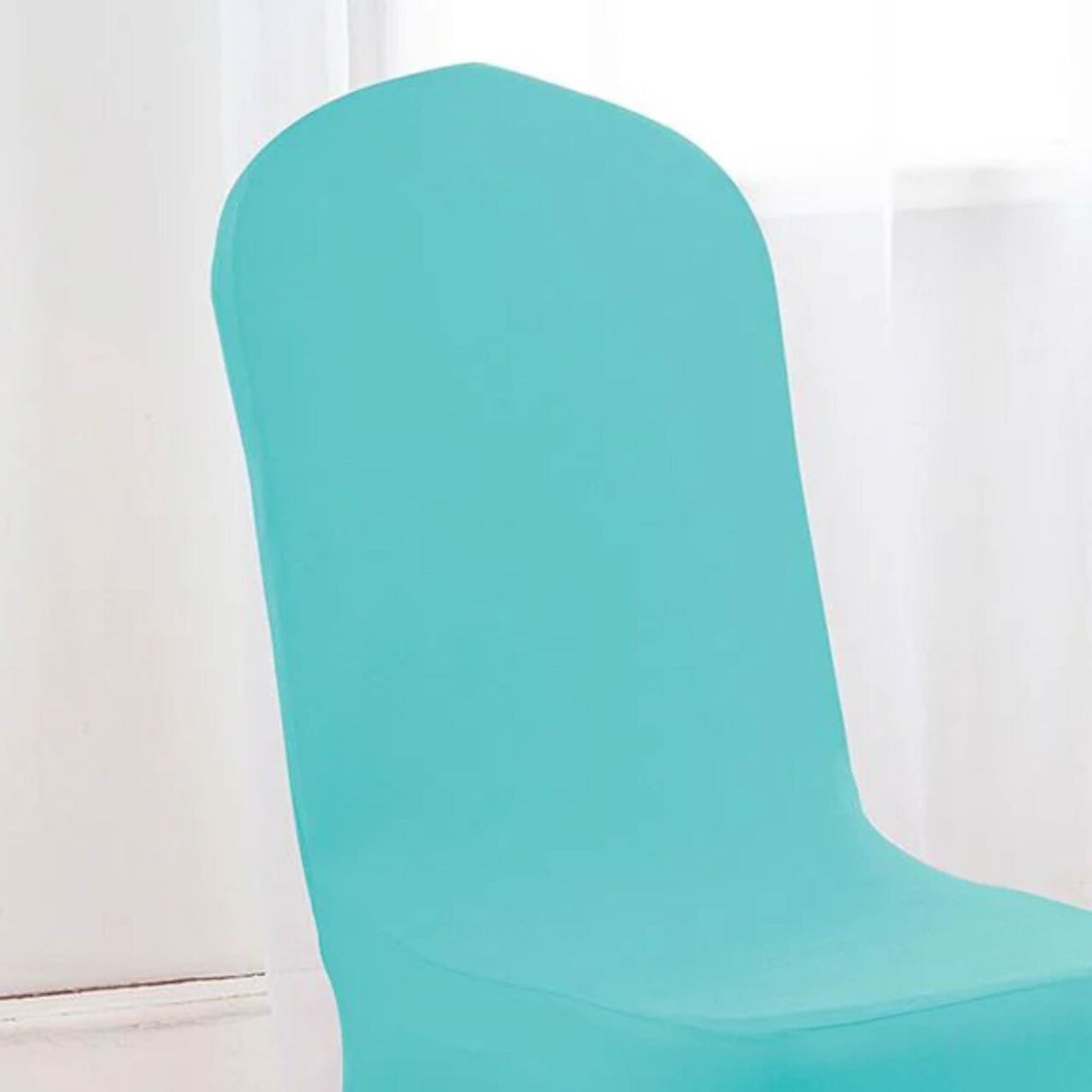 1 Piece Spandex Banquet Chair Cover Pool Blue Stretch Wrinkle Free Elegant Event Decor