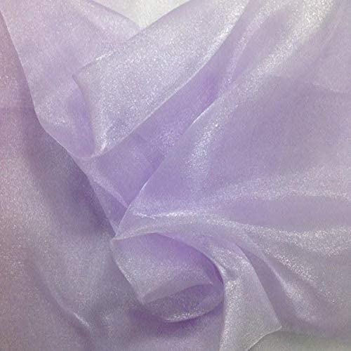 1 Yard Sheer Organza Fabric Crystal Sparkle 60 Inch Width for Dresses & Decor 100% Polyester