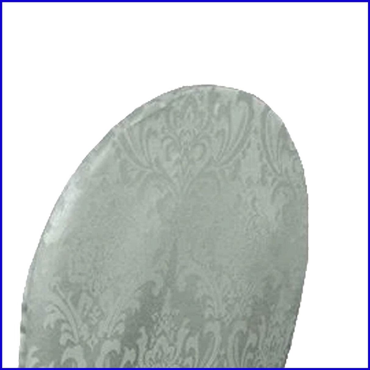 1 Piece Silver Floral Damask Jacquard Polyester Banquet Skirt Chair Cover Elegant Event Decor