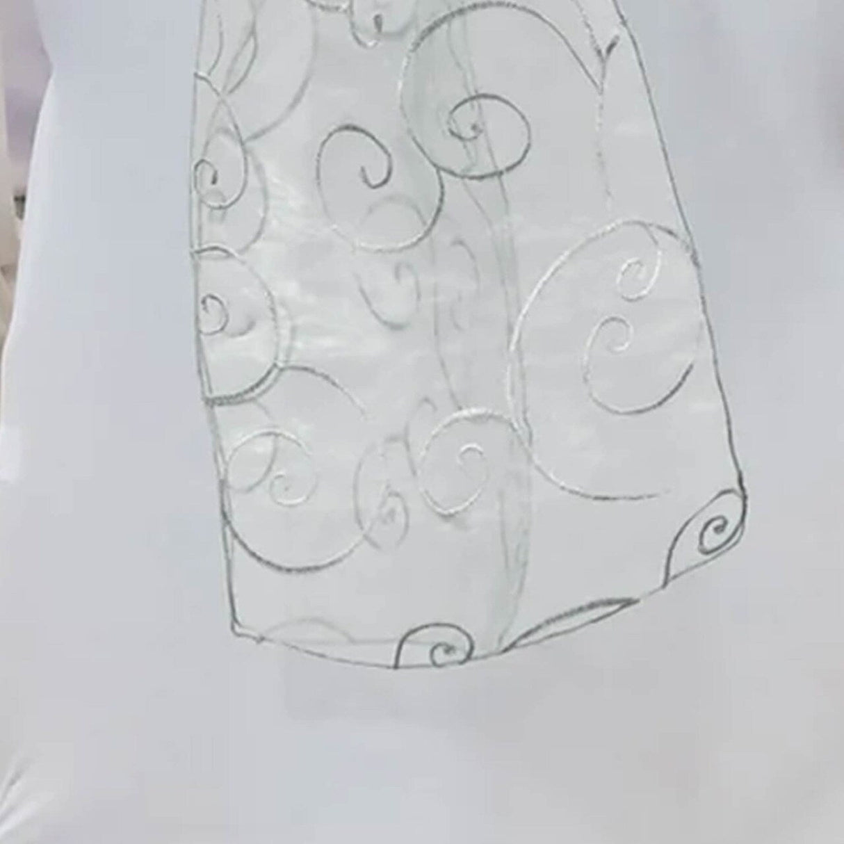 10 Pieces Silver Embroidered Organza Chair Sashes 8"x108" Elegant Event & Wedding Decor