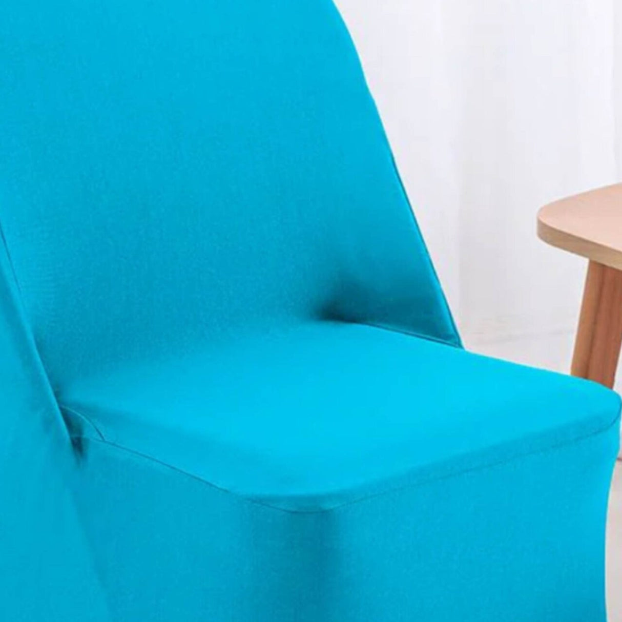 1 Piece Turquoise Damask Jacquard Folding Chair Cover for Upscale Events