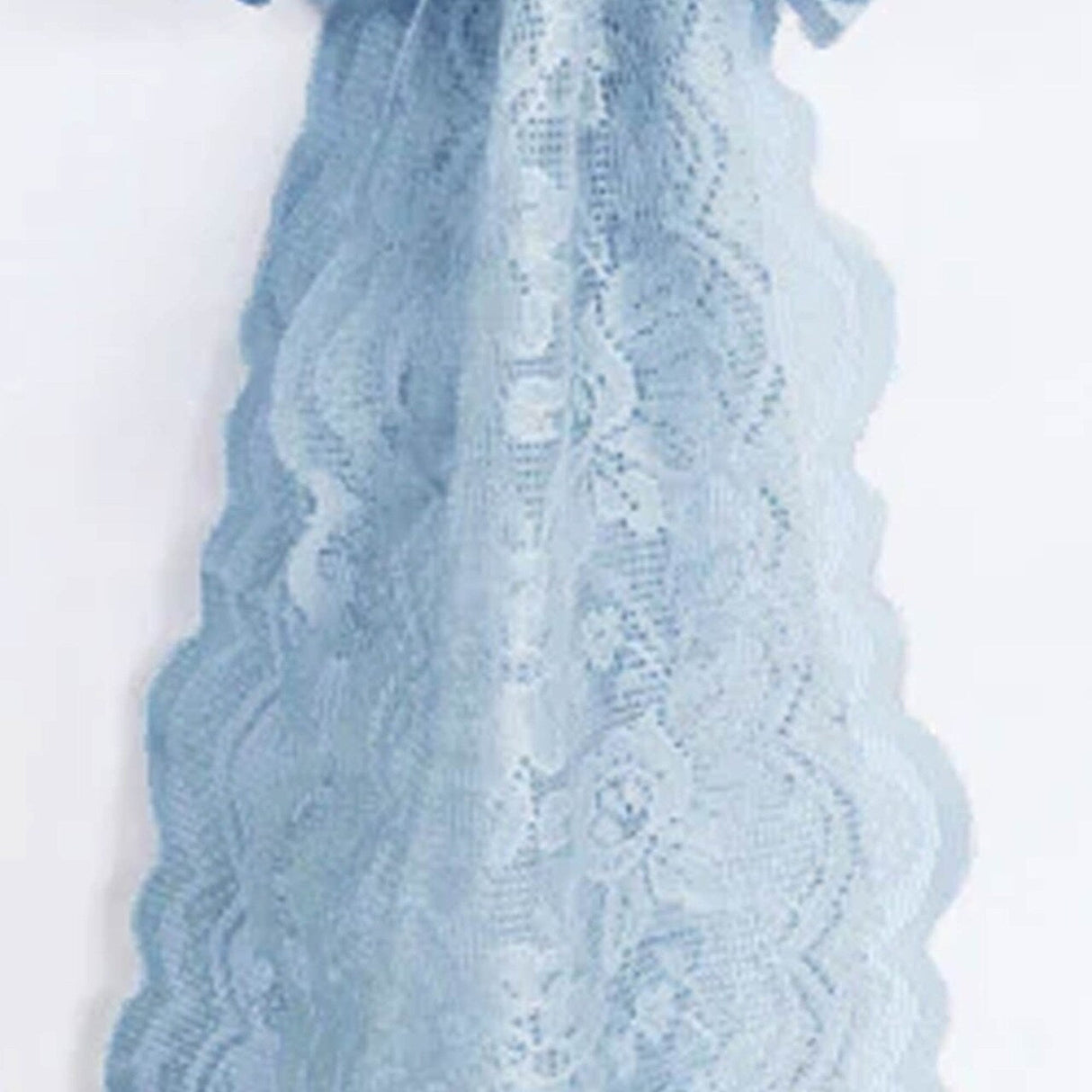 10 Pieces Dusty Blue Caspari Lace Chair Sashes for Elegant Events 9" x 108"