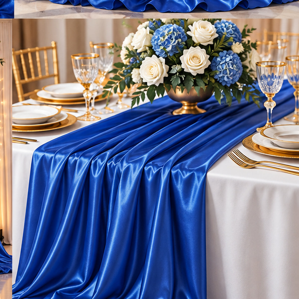 Royal Blue Low Stretch Polyester Tricot Fabric 108/120 Inch Yard