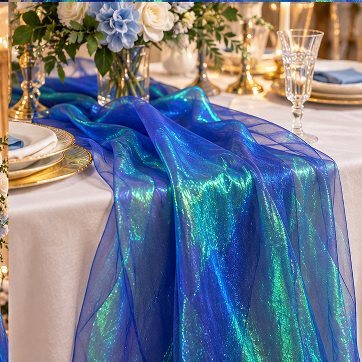 Royal Crush Barbie Organza Fabric Shiny Sheer by the Yard Decor