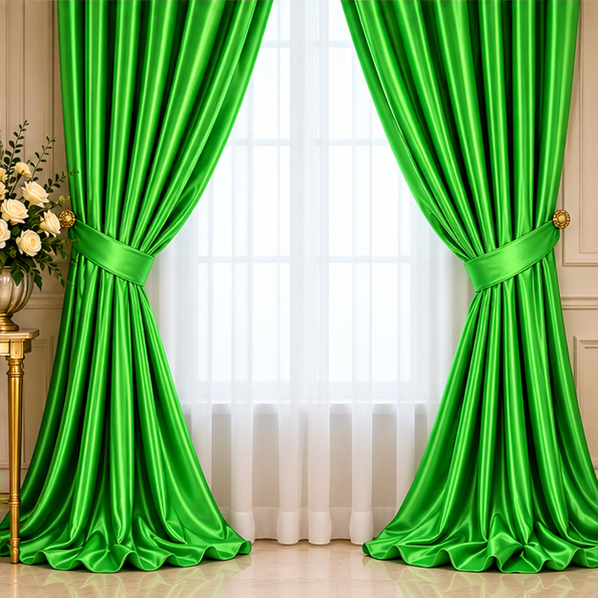 Lime Green Low Stretch Polyester Tricot Fabric 108/120 Inch Yard