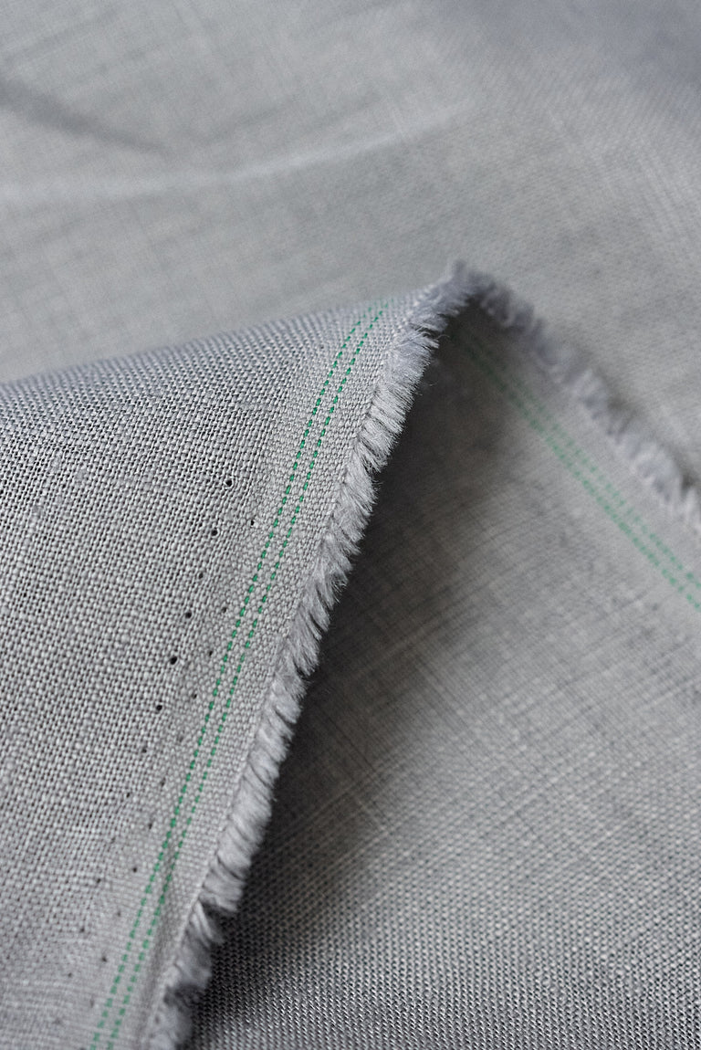 1 Yard Softened Grey Pure Linen Fabric Midweight 5.5 oz 54 Inches Wide