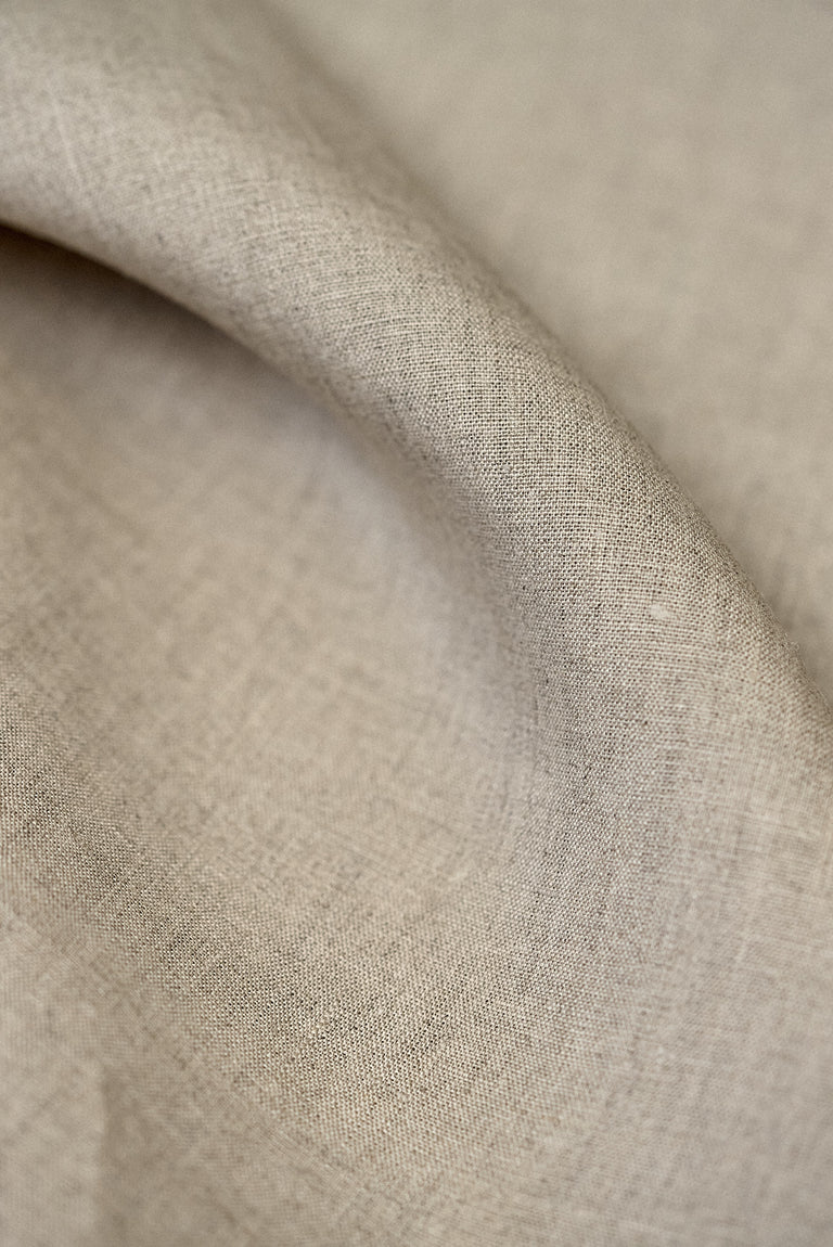 1 Yard Light Mixed Natural Washed Pure Linen Fabric Midweight 2 Tone 60 Inches Wide