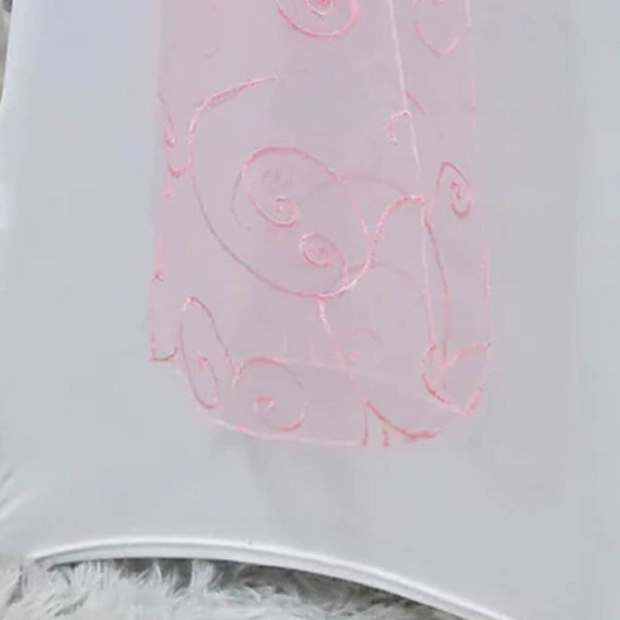 10 Pieces Pink Embroidered Organza Chair Sashes 8"x108" Elegant Event Decoration