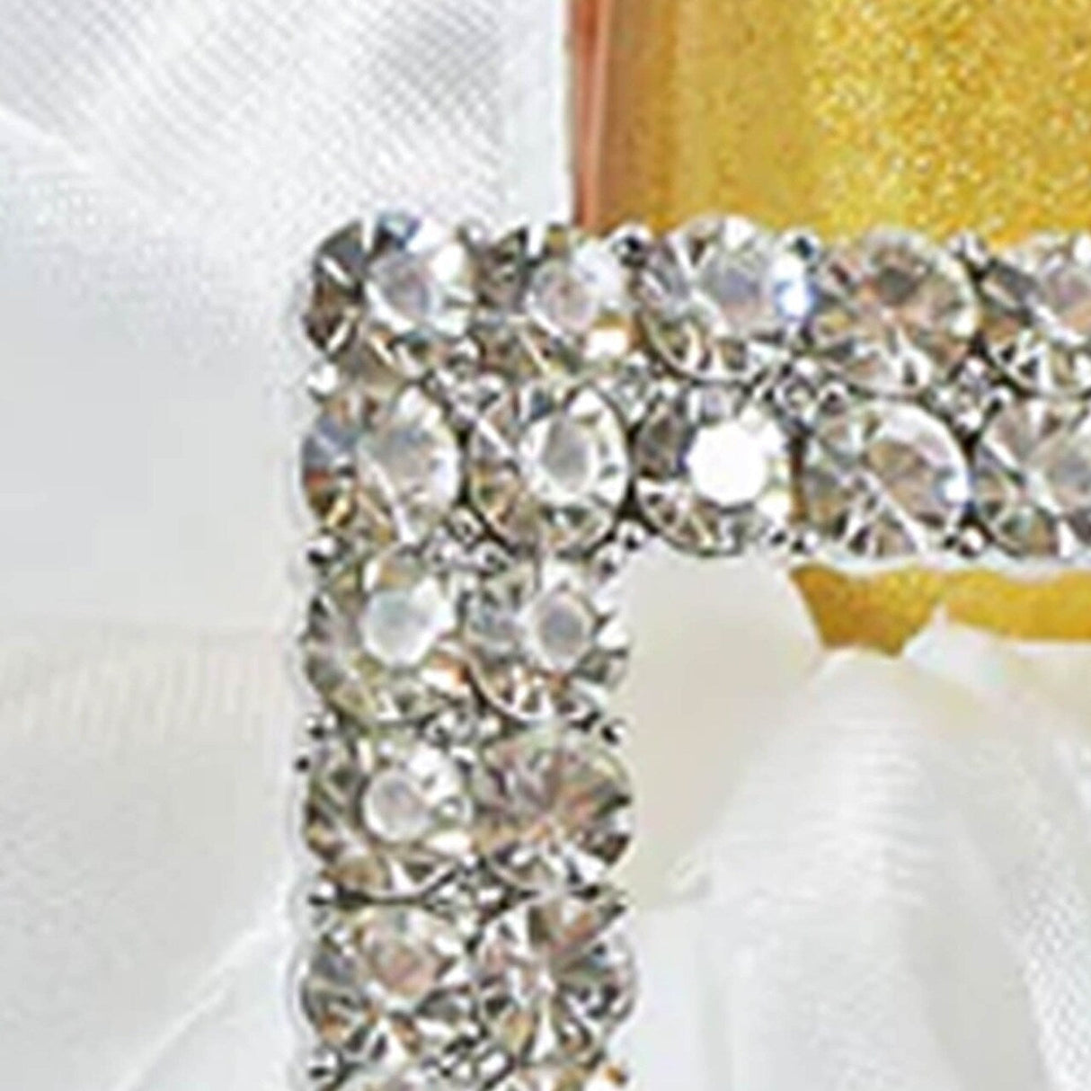 1 Piece Square Rhinestone Chair Sash Buckle for Wedding Decor 2 Inch Width