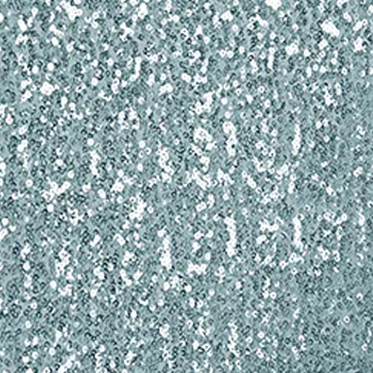 1 Piece Dusty Blue Sequin Spandex Chair Cap 13.5 inch by 10 inch Banquet Cover