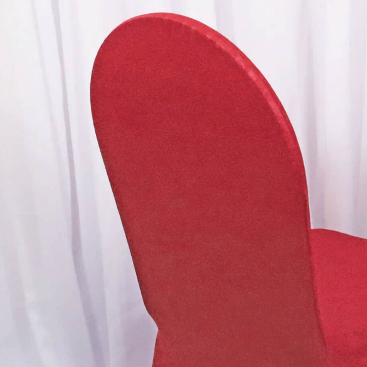 1 Piece Elegant Vintage Embossed Spandex Chair Cover Apple Red
