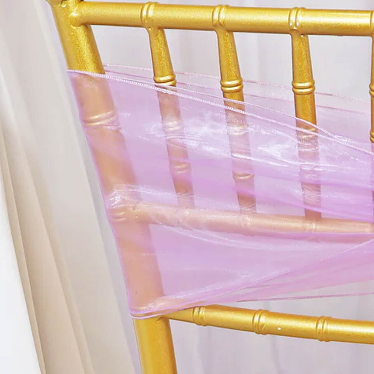 10 Pieces Lavender Organza Chair Sashes 8"x108" Wedding & Event Decor