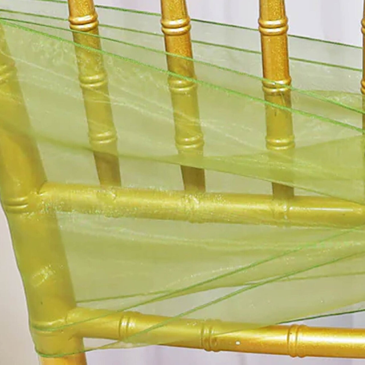 10 Pieces Moss Green Organza Chair Sashes 8"x108" Elegant Wedding & Event Decor