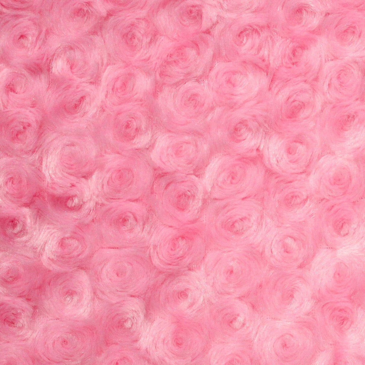 1 Yard Rosebud Minky Fabric 100% Polyester Plush Textured Soft Material for Blankets 60 Inch Width