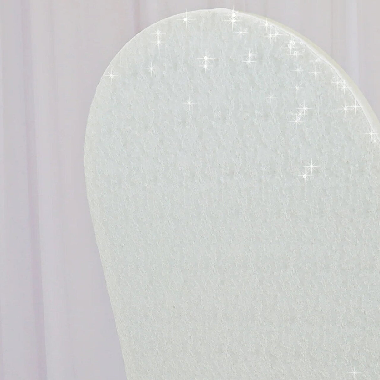 1 Piece Ivory Sequin Spandex Chair Cover Stretch Fit for Banquet Seating