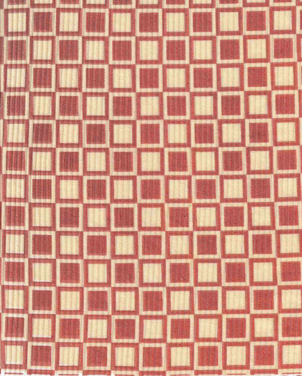 1 Yard Geo Checker 4X2 Yummy Rib Knit Fabric Stretch 58/60 Inches Wide