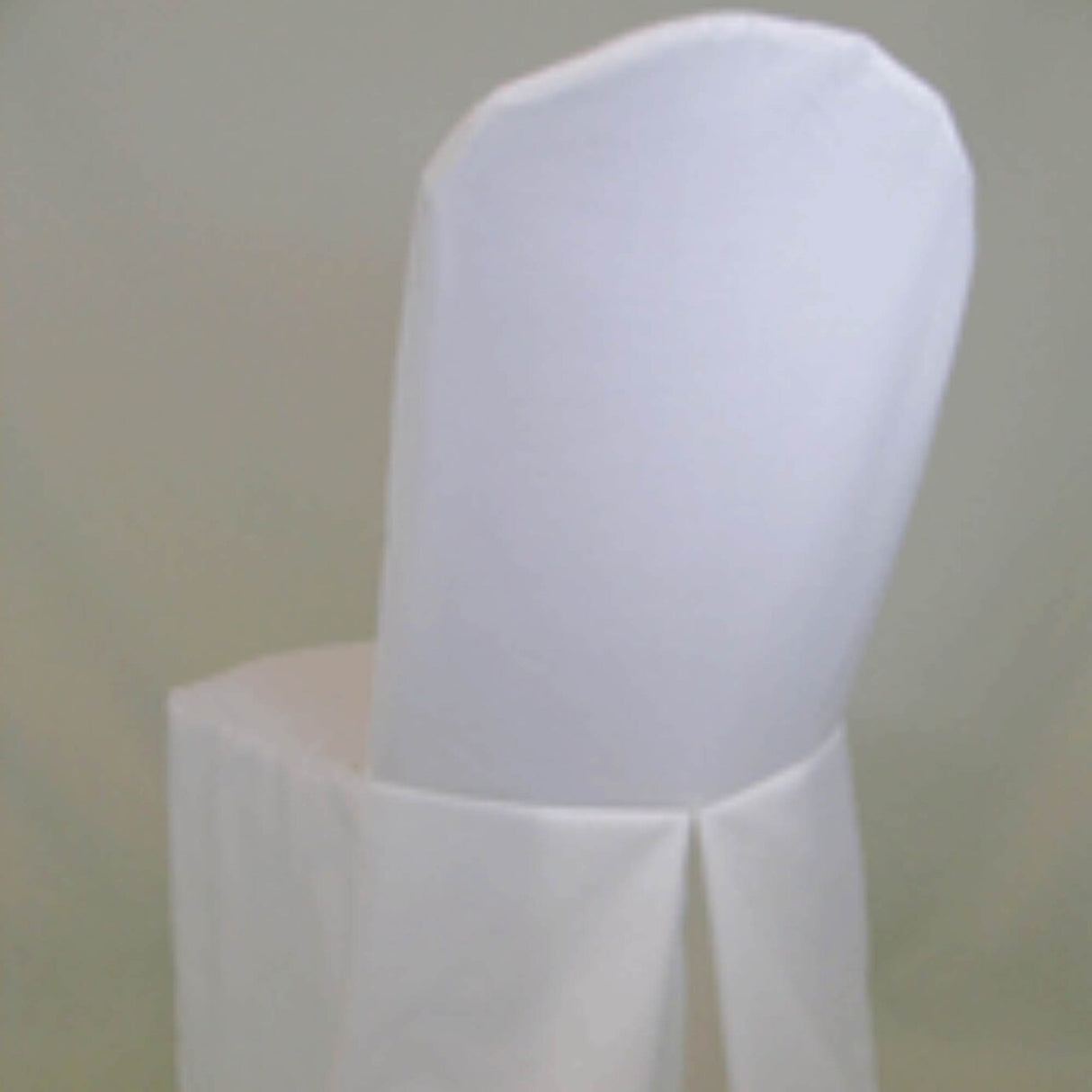1 Piece Ivory Lamour Satin Chair Cover for Luxurious Folding Seating