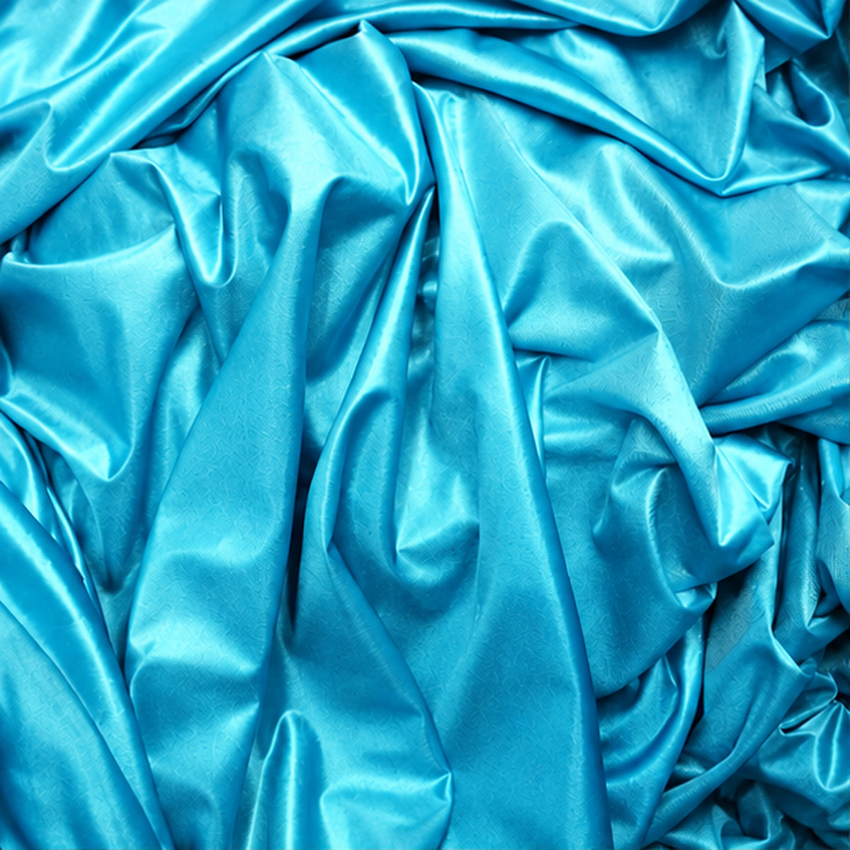 Aqua Low Stretch Polyester Fabric Extra Wide 108/120 Inch Yard